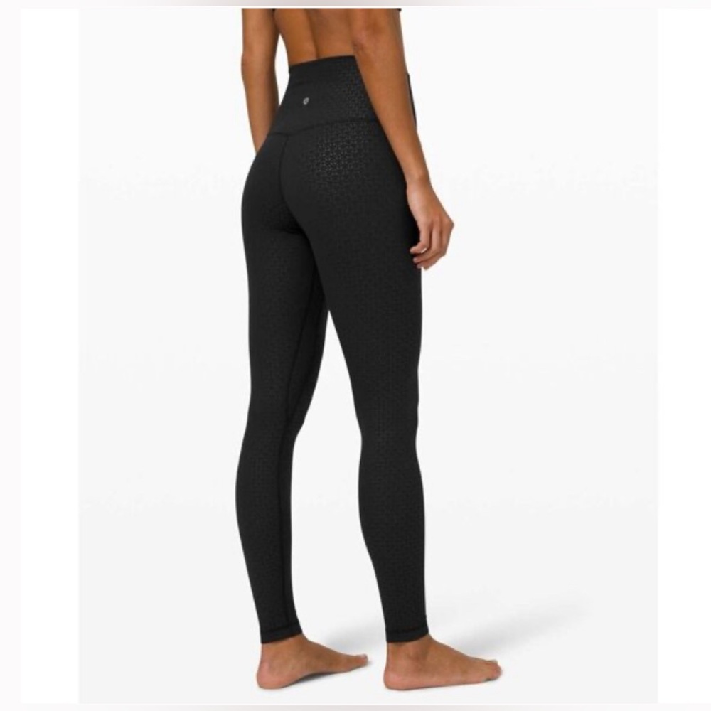 Lululemon align black emboss leggings 2